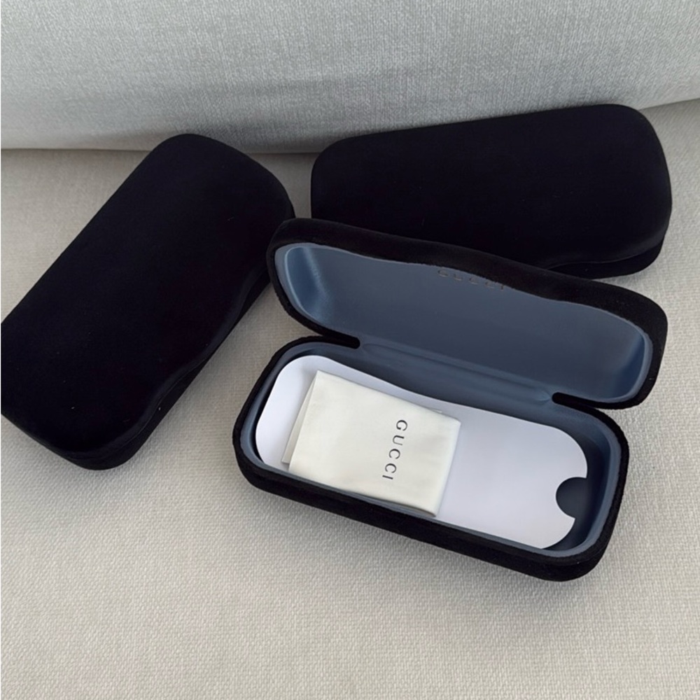 Gucci Black Protective eyeglass Case - lot of 3